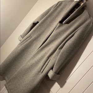 Gray waffle sweater